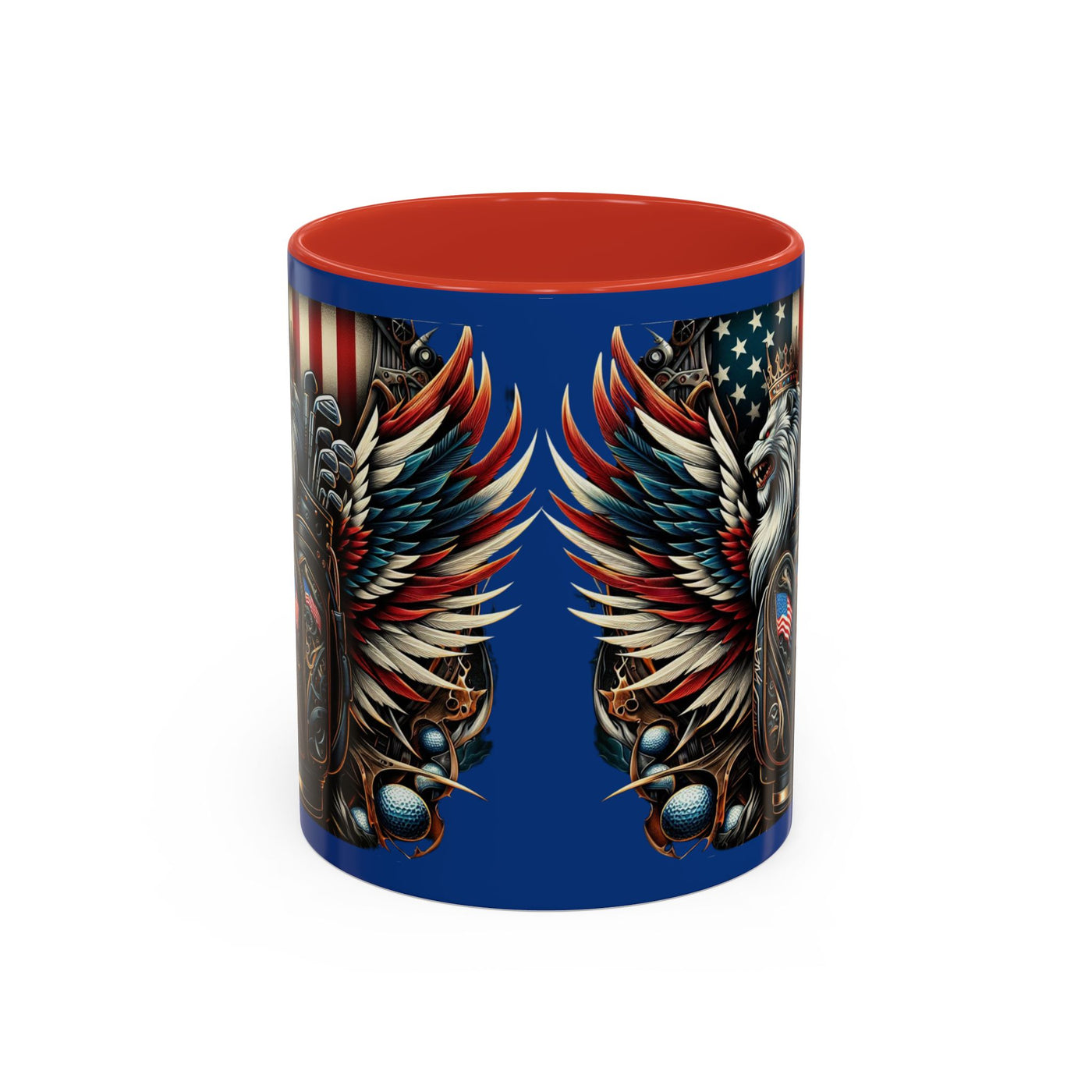 American Flag Coffee Mug (11oz), Great Golf Gift Coffee Cup