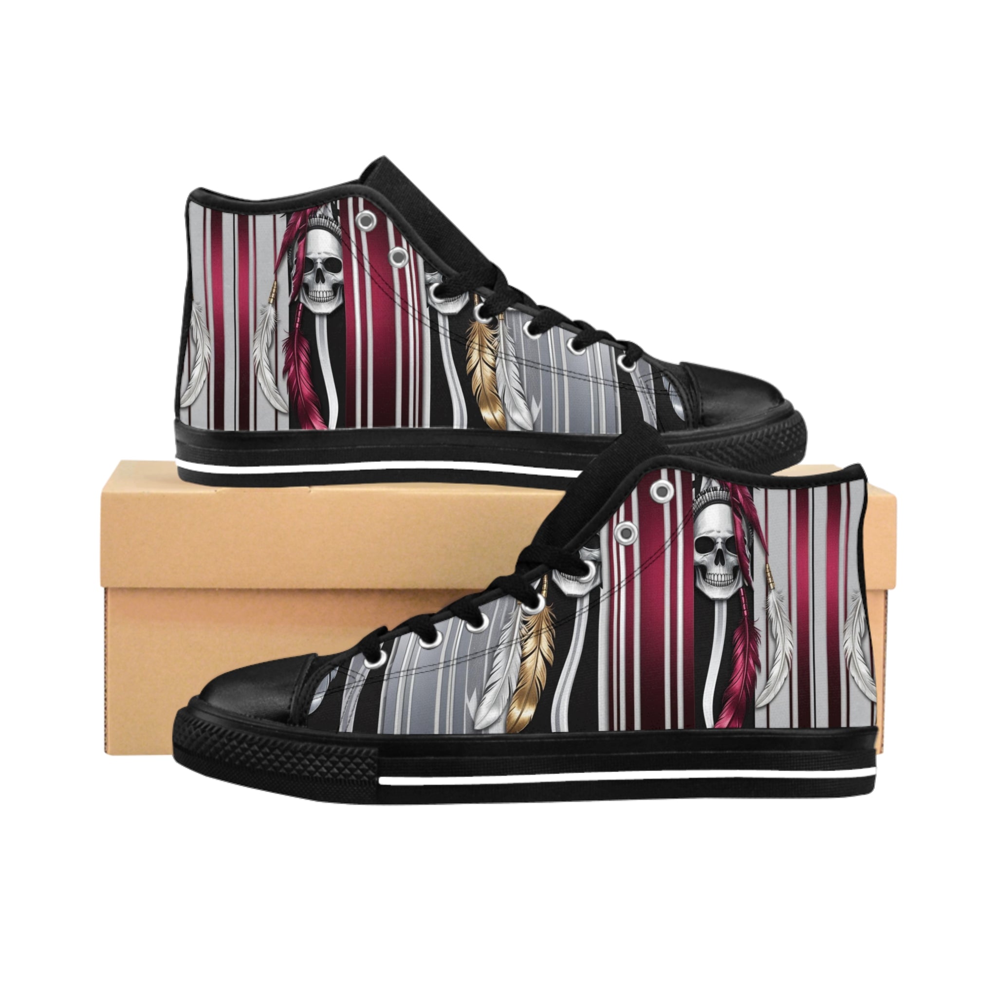 Men's Classic High-Top's Sneakers, Vivid Creations Designer High-top's