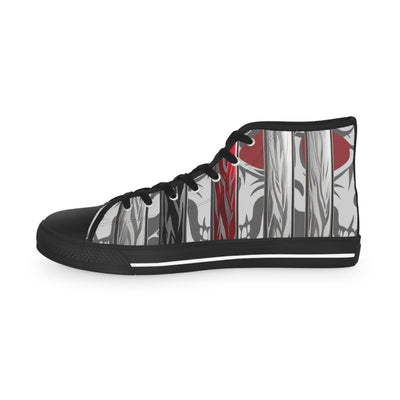 Men's High-Top Sneakers, Vivid Creations Designer Chuck's - Skull Design