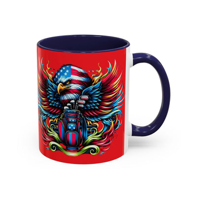 American Flag Coffee Mug (11oz), Great Golf Gift Coffee Cup