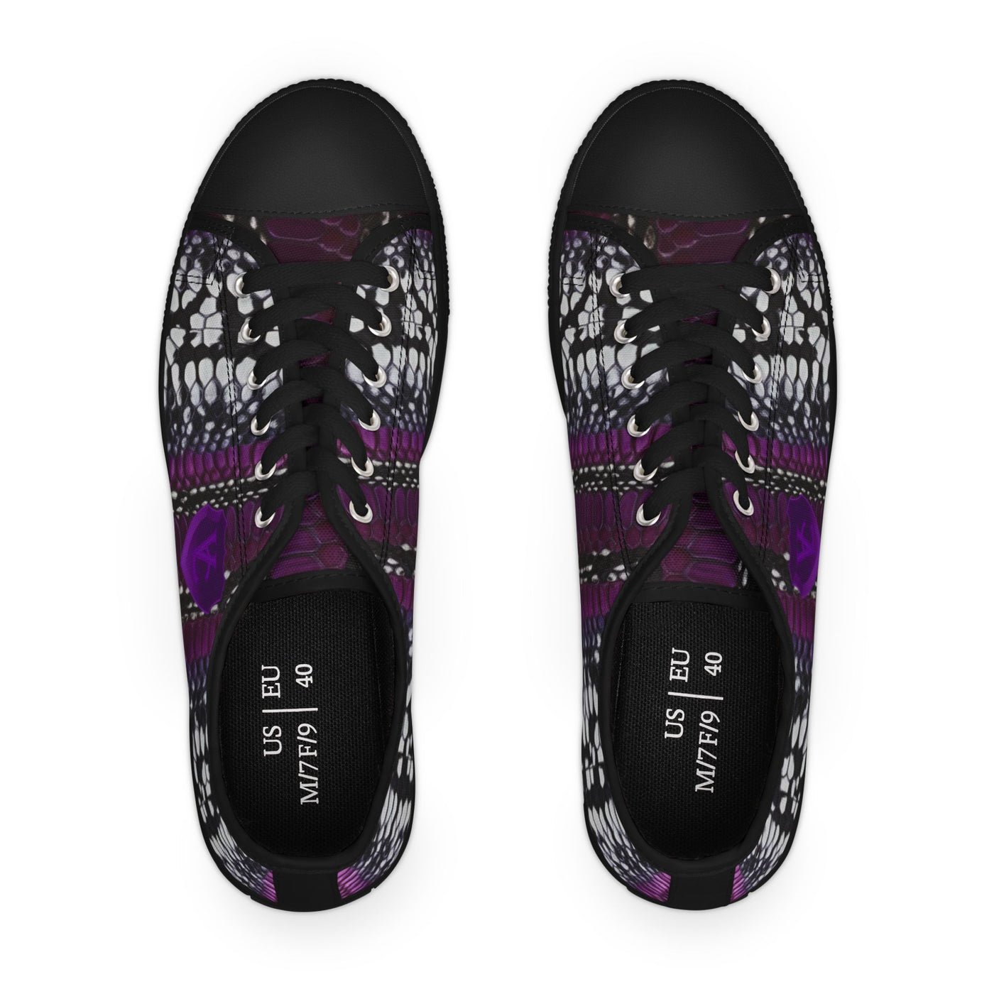 Stylish Women's Low Top Sneakers with Bold Pattern