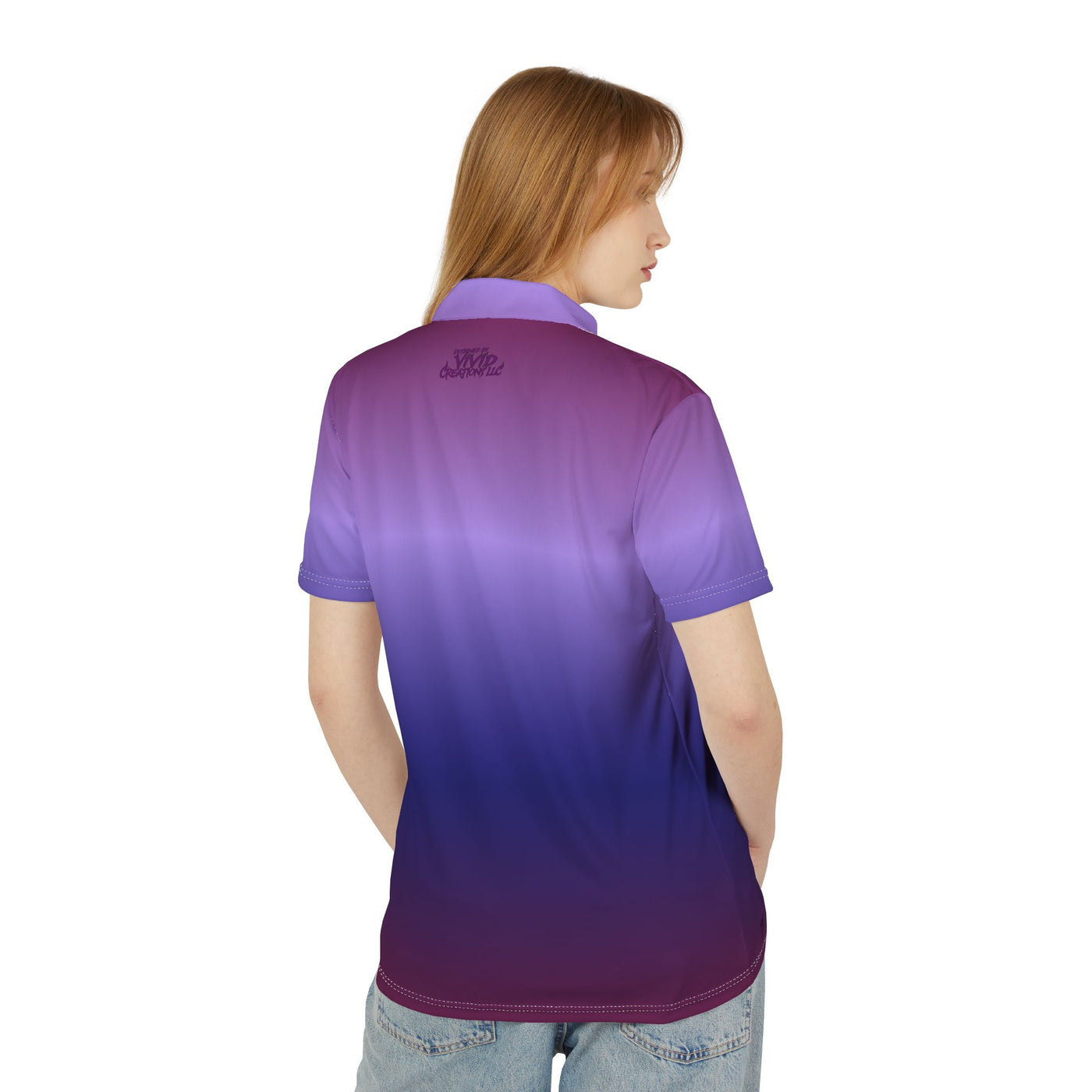 Gradient Purple Golfer 4 Life Polo Shirt - Stylish Casual Wear for All Occasions