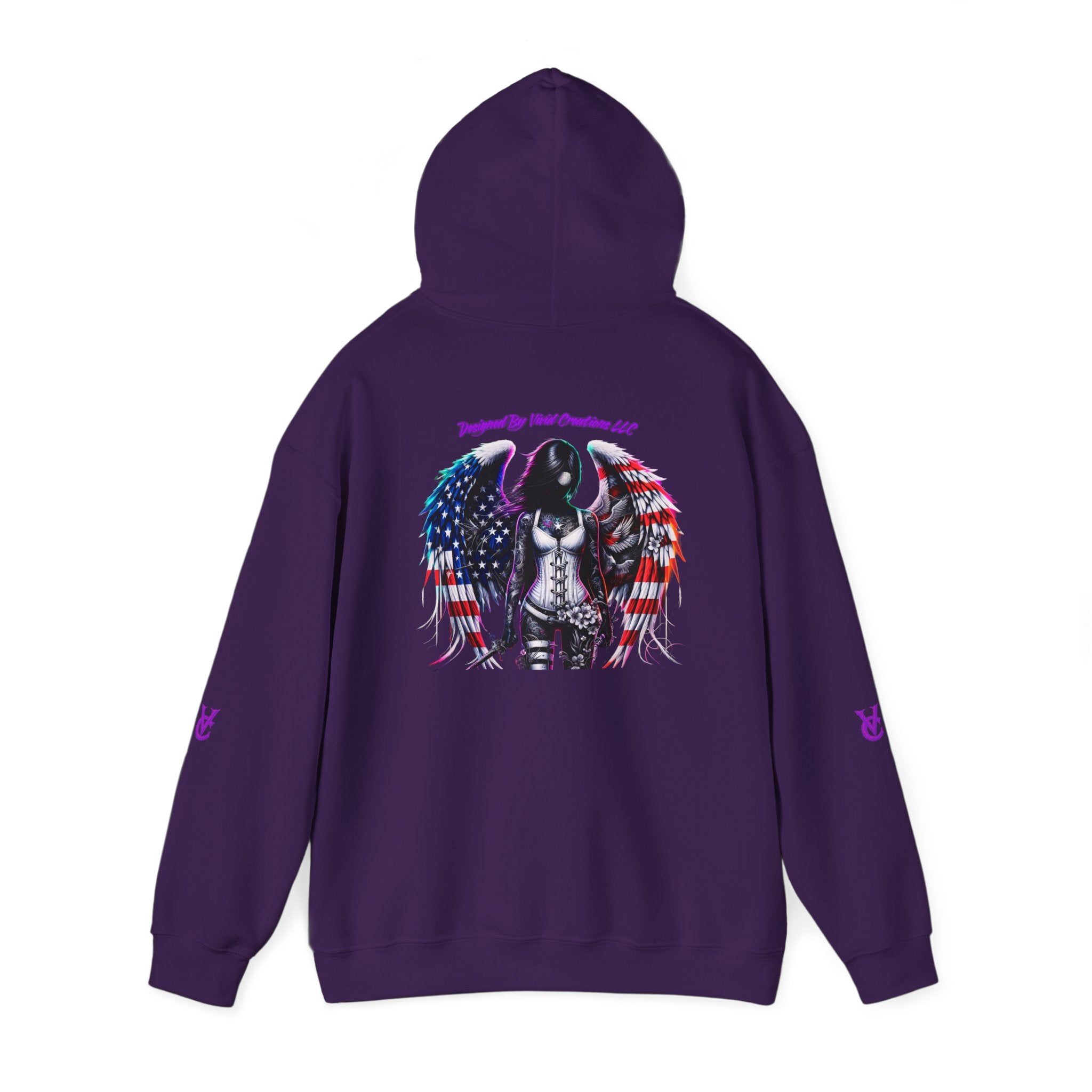 Vivid Angel Hooded Sweatshirt, Vivid Creations Graphic Hoodie