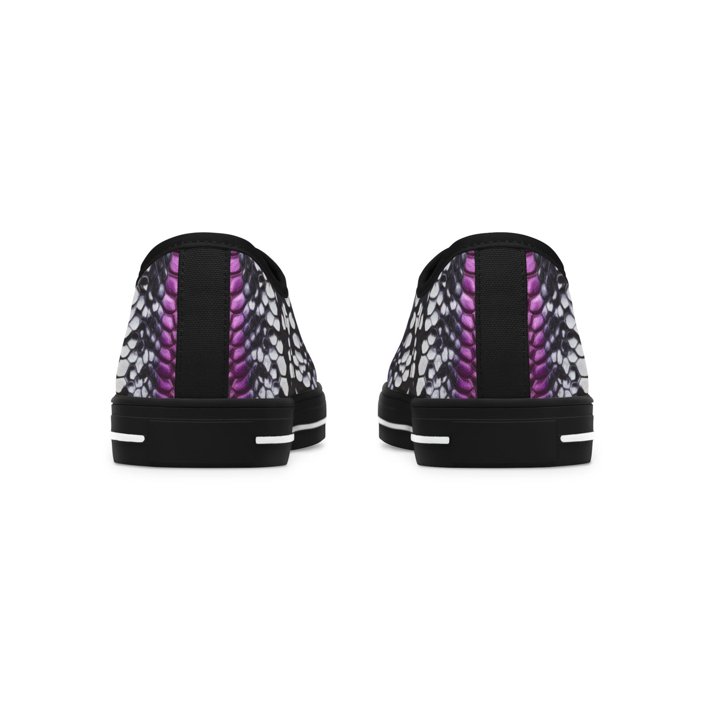 Stylish Women's Low Top Sneakers with Bold Pattern